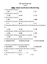 Bài tập cuối tuần môn Toán Lớp 3